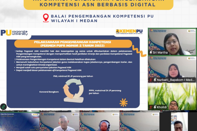 Optimalisasi Layanan Informasi Pemenuhan Pengembangan Kompetensi ASN berbasis Digital pada Balai Pengembangan Kompetensi PU Wilayah I Medan