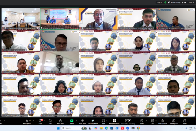 Selamat! 30 Orang Peserta Dinyatakan Lulus pada Pelatihan Penguatan Teknis Fungsional Bidang Hukum