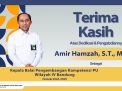 Terima Kasih Atas Dedikasi dan Pengabdiannya Bapak Amir Hamzah, S.T., M.T Sebagai Kepala Balai Bapekom IV Bandung Periode 2024-2025