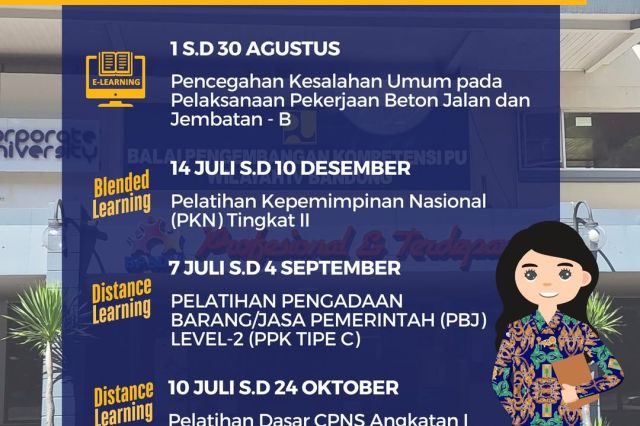 Jadwal Pelatihan di Bapekom IV Bandung bulan Agustus 2025