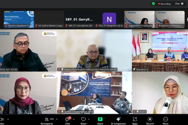 Pelatihan Dasar CPNS Kementerian PU Angkatan II Resmi Ditutup: Lahirkan ASN PU Berkarakter Unggul Dan Profesional