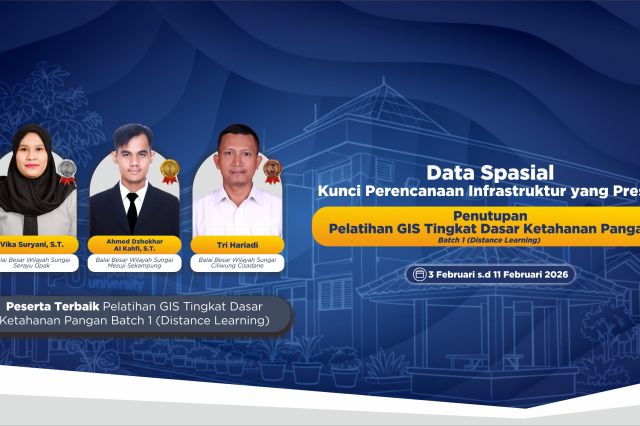 Peserta Terbaik Pelatihan GIS Tingkat Dasar (Ketahanan Pangan)