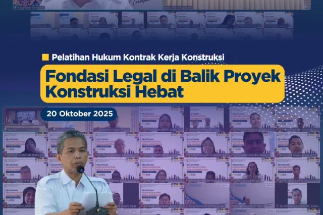 Pelaksanaan Pelatihan Hukum Kontrak Kerja Konstruksi