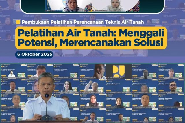 Pembukaan Pelatihan Perencanaan Teknis Air Tanah