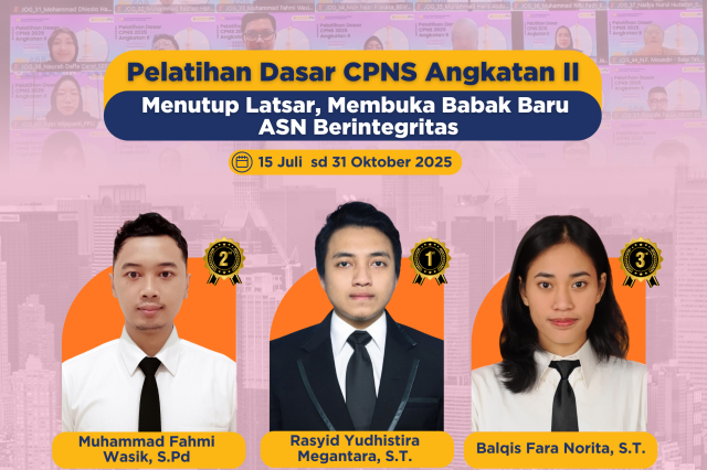 Latsar CPNS Kementerian PU Angkatan II Tahun 2025 Resmi Ditutup, 624 ASN Siap Mengabdi