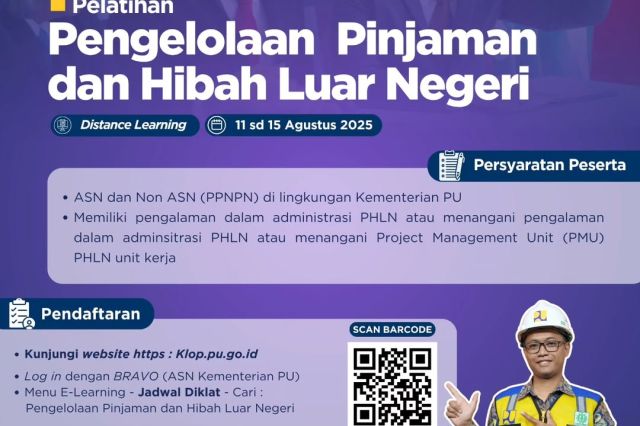 Pelatihan Pengelolaan Pinjaman dan Hibah Luar Negeri