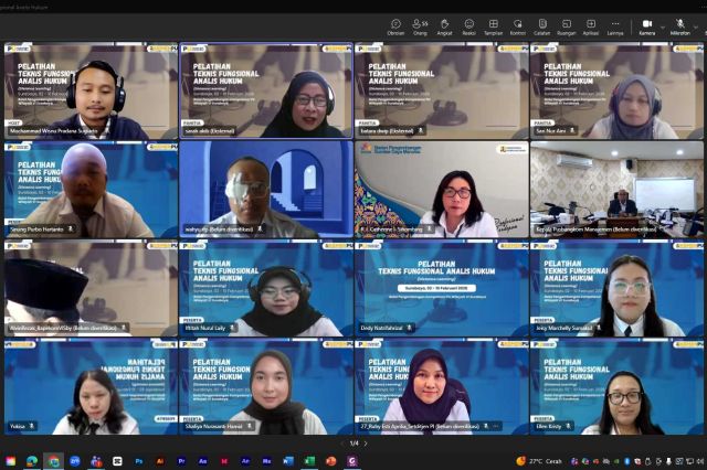 Pelatihan Teknis Fungsional Analis Hukum Tahun 2026 Resmi Dibuka, Digelar Secara Distance Learning