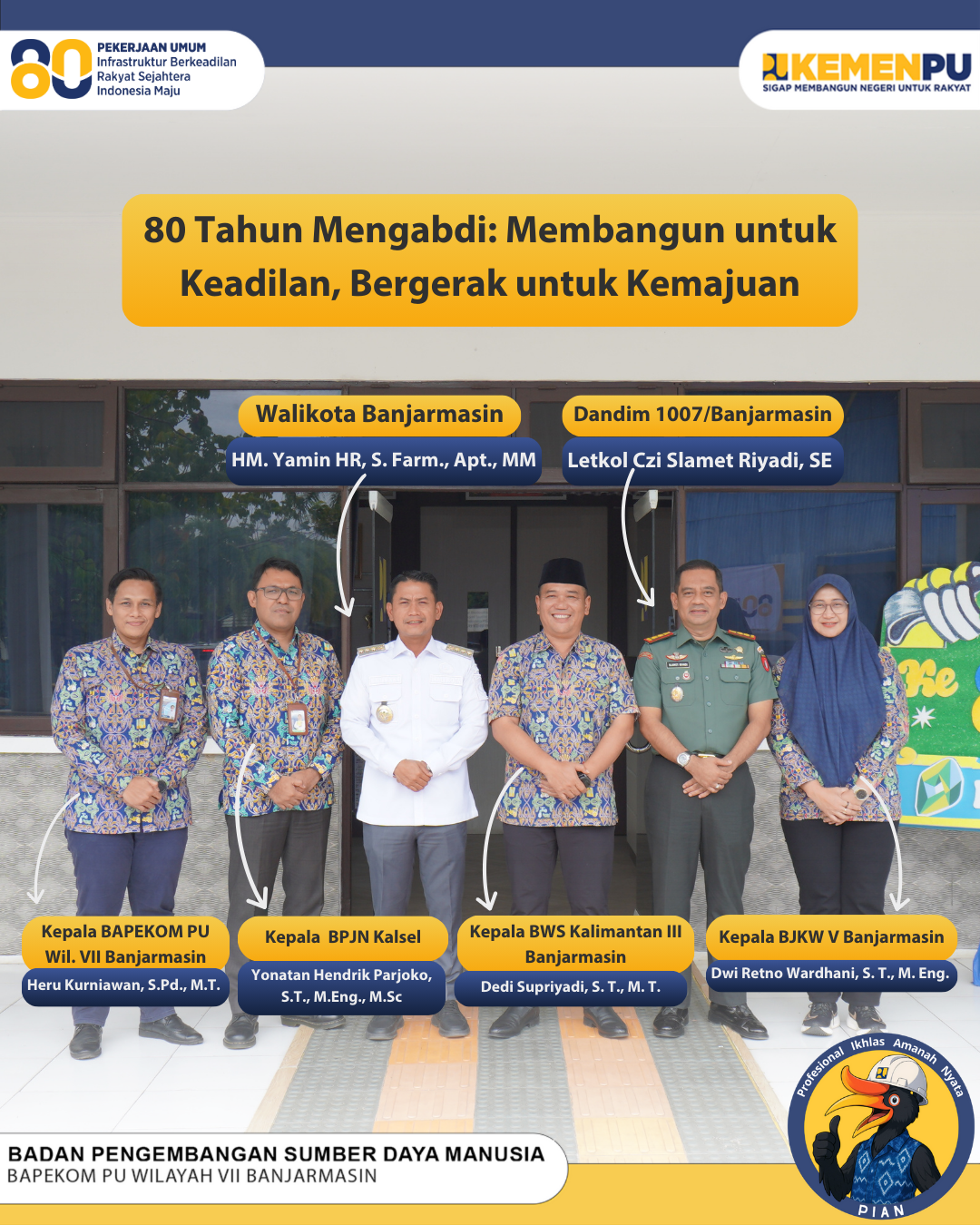 Peringatan Upacara Hari Bakti PU ke-80