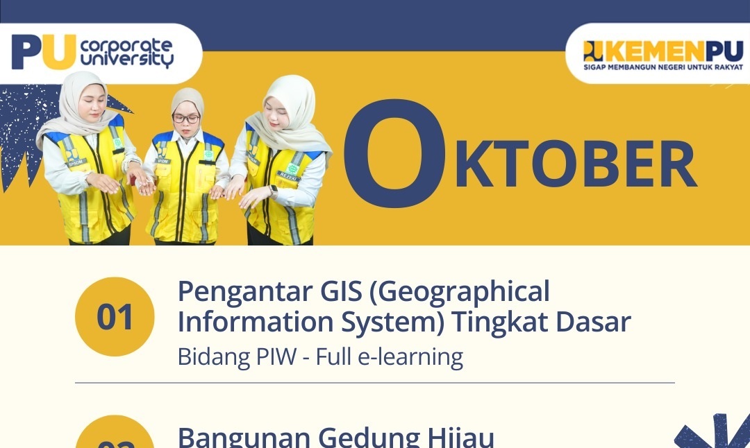 Jadwal Pelatihan Bulan Oktober 2025