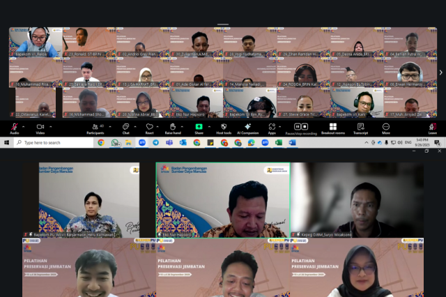 PELATIHAN PRESERVASI JEMBATAN TINGKATKAN KOMPETENSI ASN DALAM MENJAGA KONEKTIVITAS NASIONAL