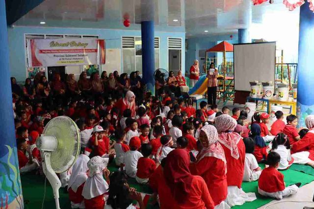 DWP Lintas Balai Kementerian PU Sulawesi Selatan Gelar Edukasi PHBS di TK Putra I Makassar