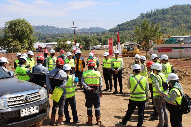 Proyek Kerja Bendungan Jenelata Gowa, Menjadi Tujuan Kunlap SMKK Ahli Muda