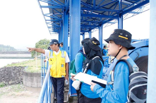 Kunjungan Lapangan Operasi dan Pemeliheraan Bendungan Bili-bili Kab. Gowa